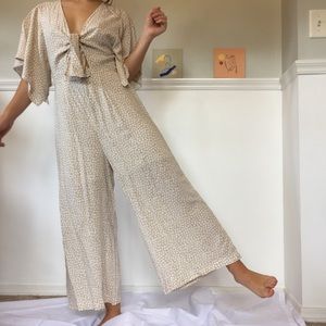 SOLD- BEIGE FRANCESCAS ROMPER